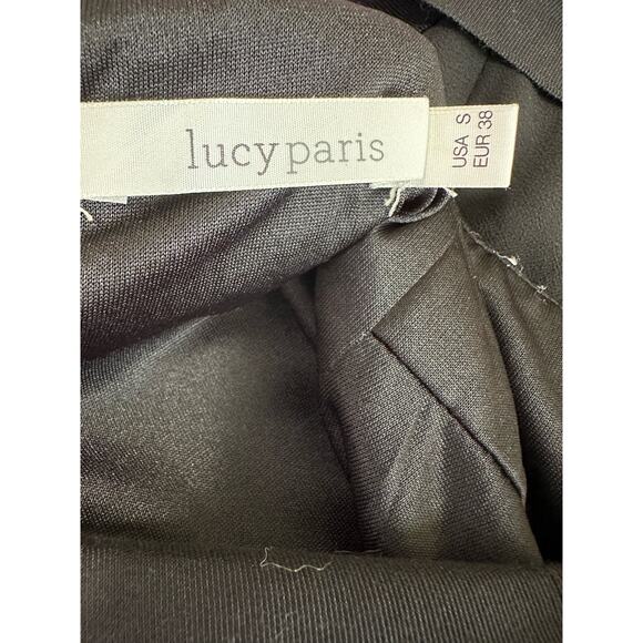 Lucy Paris black cream lace detail maxi dress size Small - Picture 3 of 16